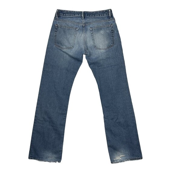 Diesel Jeans Men 30x30* Rabox Button Fly Blue Straight Leg Distressed Italy Fade - Picture 2 of 16